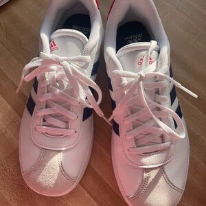 Adidas White and Blue Sneakers